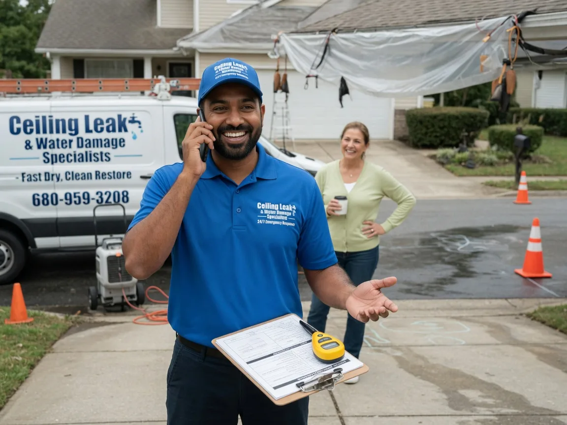 Ceiling Leak Cleanup Southard, OK FAQs